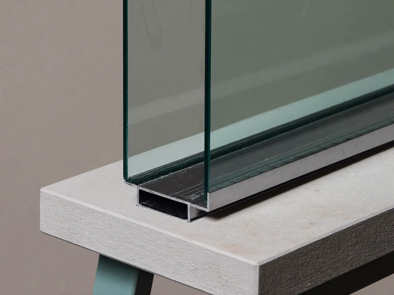 Cross-section of a sealed double glazed unit showing the spacer bar